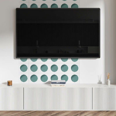 Obdélníkový panel na zeď Okręgi geometryczne w kratce