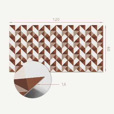 Obdélníkový obkladový panel Trójkątna geometria w nowoczesnym stylu