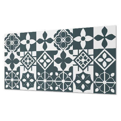 Obdélníkový panel na zeď Geometryczne motywy w kafelkach