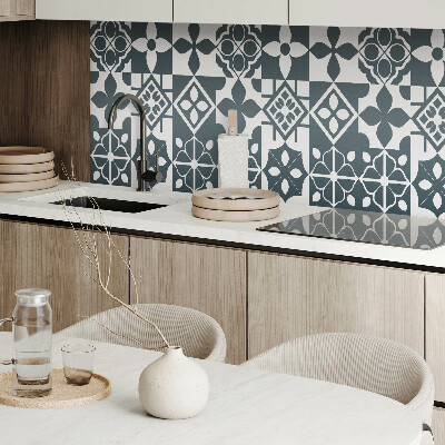 Obdélníkový panel na zeď Geometryczne motywy w kafelkach