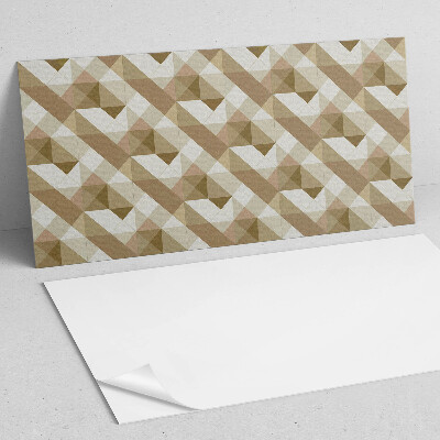 Obdélníkový nástěnný panel Ziemne kształty w geometrycznym stylu