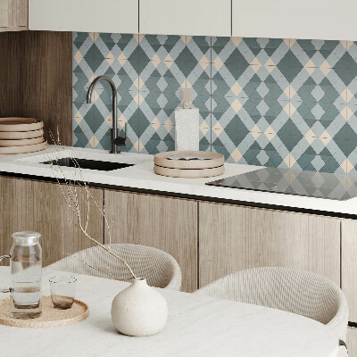 Obdélníkový panel na zeď Wzór rombowy w stylu geometrycznym