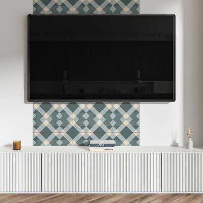 Obdélníkový panel na zeď Wzór rombowy w stylu geometrycznym