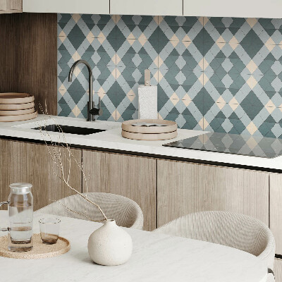 Obdélníkový panel na zeď Wzór rombowy w stylu geometrycznym