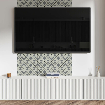 Obdélníkový obkladový panel Wzór rombowy w stylu geometrycznym