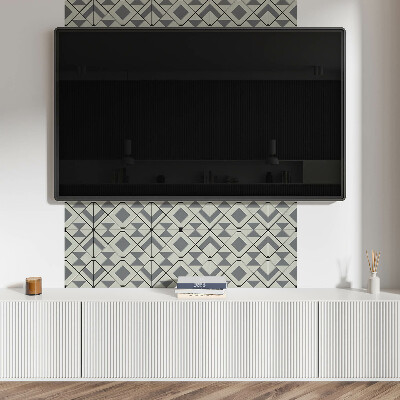 Obdélníkový obkladový panel Wzór rombowy w stylu geometrycznym