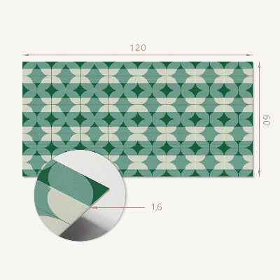 Obdélníkový nástěnný panel Fale geometrycznych form