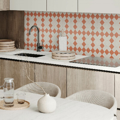 Obdélníkový nástěnný panel Rombowa siatka geometryczna