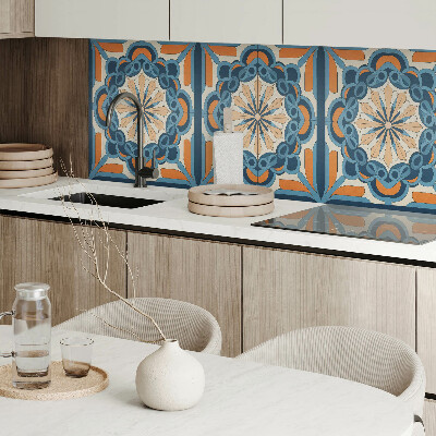 Obdélníkový obkladový panel Kwiatowa mandala w harmonijnych kręgach