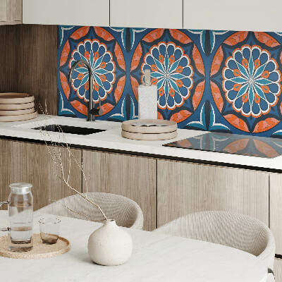 Obdélníkový obkladový panel Mandala z liściowym wzorem