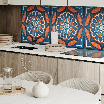 Obdélníkový obkladový panel Mandala z liściowym wzorem