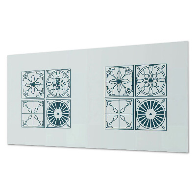 Obdélníkový nástěnný panel Kaflowe wzory w geometrycznym stylu