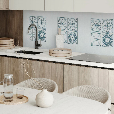 Obdélníkový nástěnný panel Kaflowe wzory w geometrycznym stylu