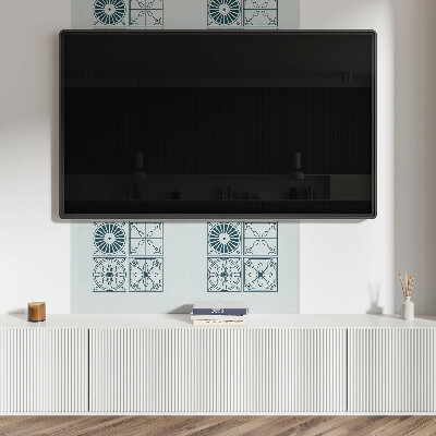 Obdélníkový nástěnný panel Kaflowe wzory w geometrycznym stylu