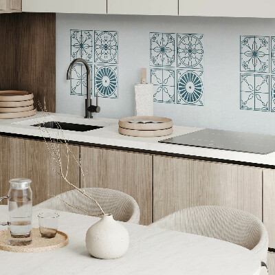 Obdélníkový nástěnný panel Kaflowe wzory w geometrycznym stylu