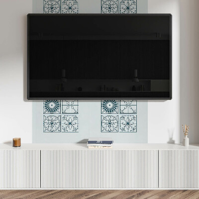 Obdélníkový nástěnný panel Kaflowe wzory w geometrycznym stylu