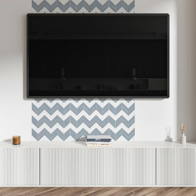 Obdélníkový nástěnný panel Zygzakowy design w paski