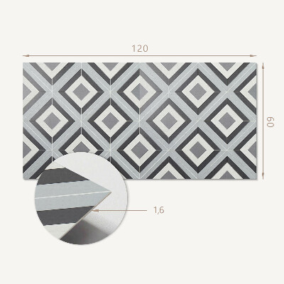 Obdélníkový obkladový panel Rombowy wzór geometryczny