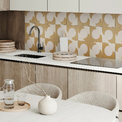 Obdélníkový obkladový panel Wzór geometrycznych kół i łuków