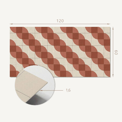Obdélníkový panel na zeď Wzór falisty w geometrii