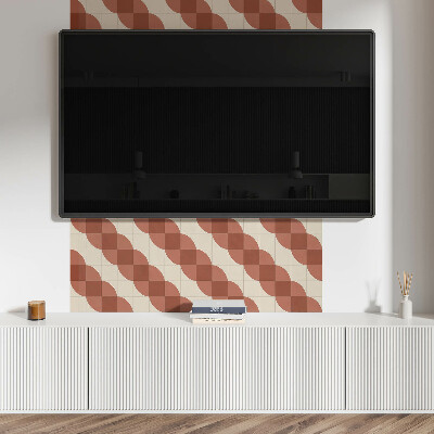 Obdélníkový panel na zeď Wzór falisty w geometrii