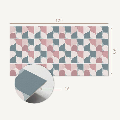 Obdélníkový obkladový panel Wzór geometryczny w stylu abstrakcyjnym