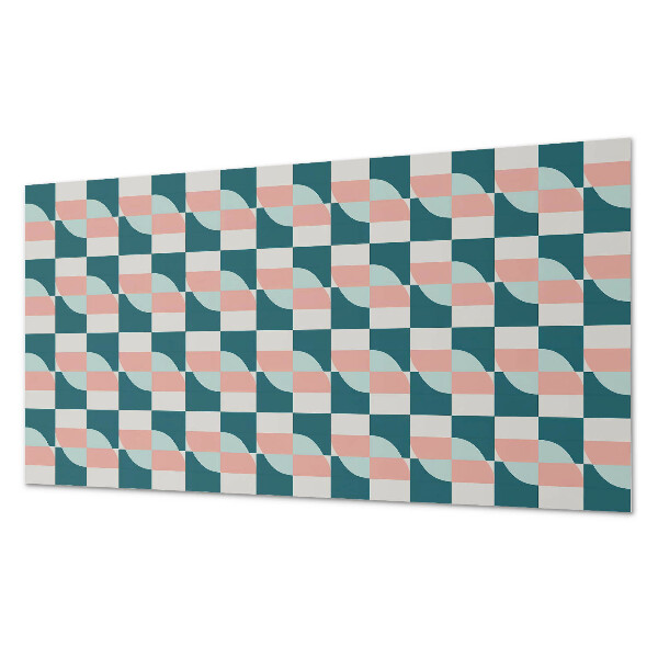 Obdélníkový nástěnný panel Kratkowy motyw geometryczny