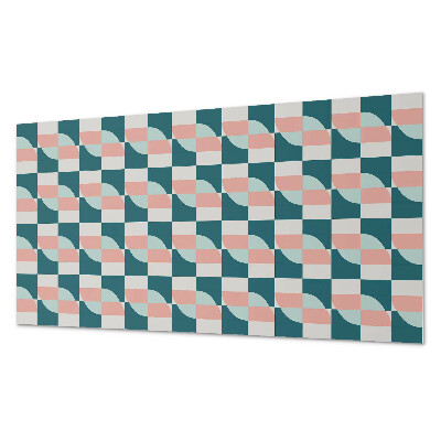 Obdélníkový nástěnný panel Kratkowy motyw geometryczny