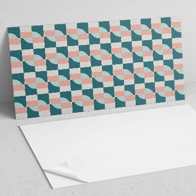 Obdélníkový nástěnný panel Kratkowy motyw geometryczny