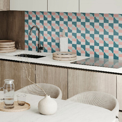 Obdélníkový nástěnný panel Kratkowy motyw geometryczny