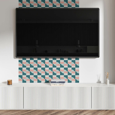 Obdélníkový nástěnný panel Kratkowy motyw geometryczny