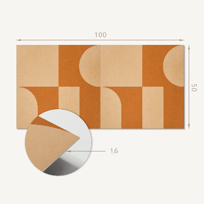 Obdélníkový obkladový panel Geometria w abstrakcyjnym stylu