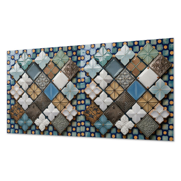 Obdélníkový panel na zeď Ceramiczne motywy płytek