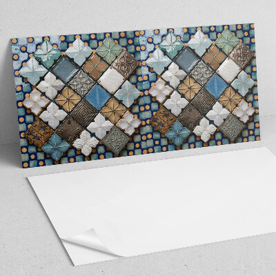 Obdélníkový panel na zeď Ceramiczne motywy płytek