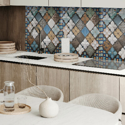 Obdélníkový panel na zeď Ceramiczne motywy płytek