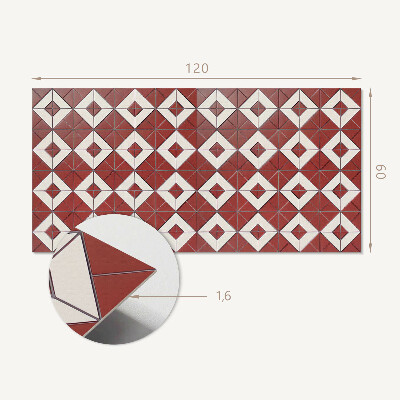 Obdélníkový obkladový panel Dynamiczne układy geometryczne