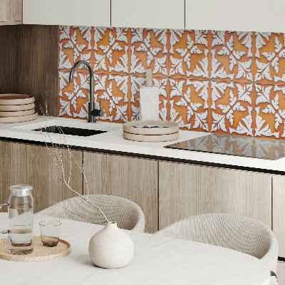 Obdélníkový nástěnný panel Roślinne inspiracje na ceramice