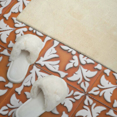 Obdélníkový nástěnný panel Roślinne inspiracje na ceramice