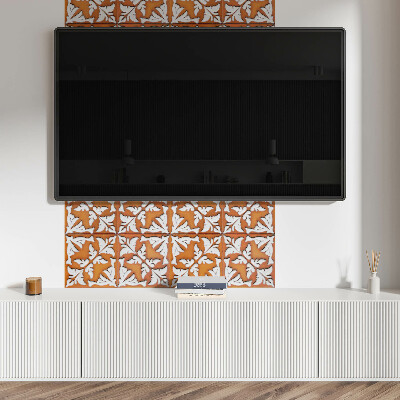 Obdélníkový nástěnný panel Roślinne inspiracje na ceramice