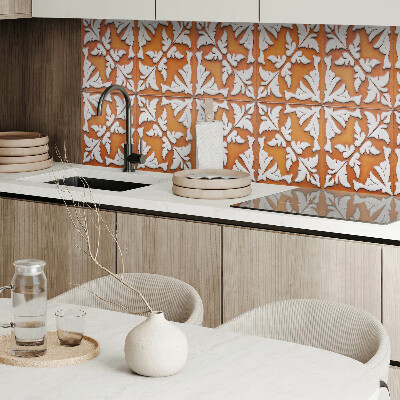 Obdélníkový nástěnný panel Roślinne inspiracje na ceramice