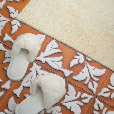 Obdélníkový nástěnný panel Roślinne inspiracje na ceramice