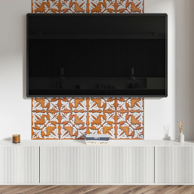 Obdélníkový nástěnný panel Roślinne inspiracje na ceramice