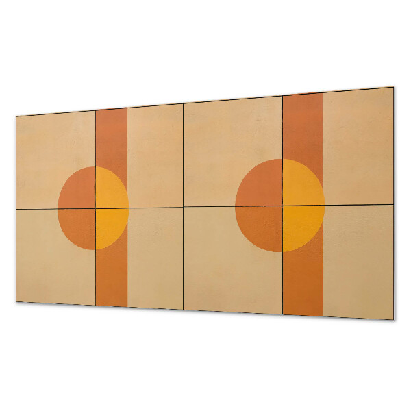 Obdélníkový obkladový panel Nowoczesny motyw kształtów geometrycznych