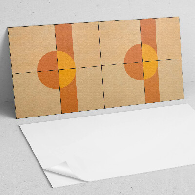 Obdélníkový obkladový panel Nowoczesny motyw kształtów geometrycznych
