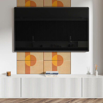 Obdélníkový obkladový panel Nowoczesny motyw kształtów geometrycznych