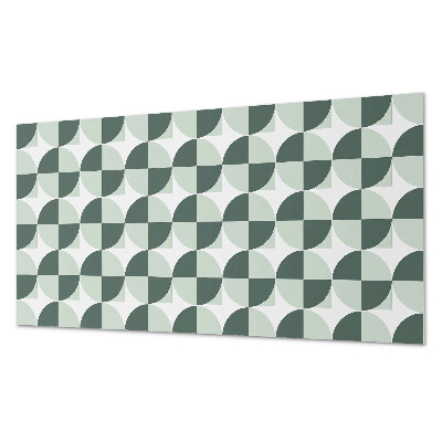 Obdélníkový nástěnný panel Okręgi i kwadraty w geometrycznym stylu