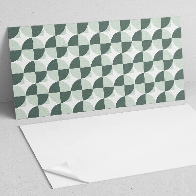 Obdélníkový nástěnný panel Okręgi i kwadraty w geometrycznym stylu