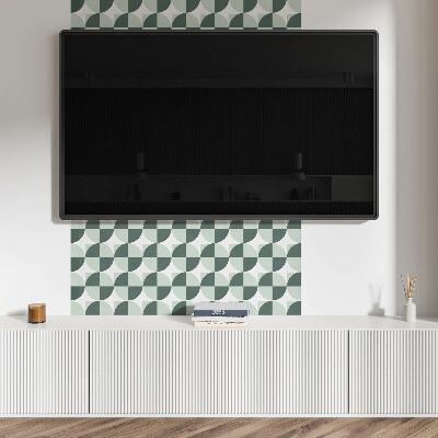 Obdélníkový nástěnný panel Okręgi i kwadraty w geometrycznym stylu