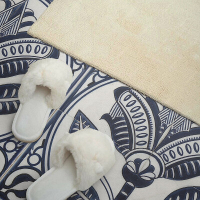 Obdélníkový obkladový panel Kwiatowy motyw w stylu ceramicznym