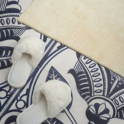 Obdélníkový obkladový panel Kwiatowy motyw w stylu ceramicznym
